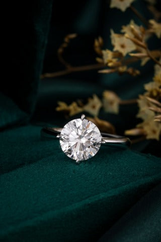 Lab Grown Diamond Ring-ZBR0228-3.00CT