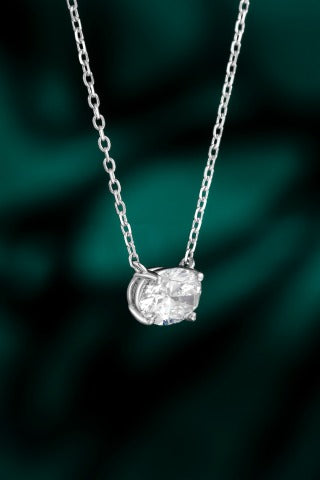 Lab Grown Diamond Necklace-ZBN0060-0.70CT