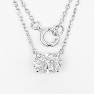 Lab Grown Diamond Necklace-ZBN0060-0.70CT