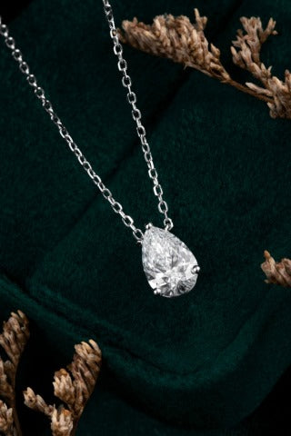 Lab Grown Diamond Necklace-ZBN0062-1.00CT