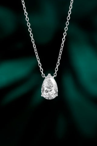 Lab Grown Diamond Necklace-ZBN0062-1.00CT