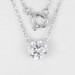 Lab Grown Diamond Necklace-ZBN0074-0.70CT