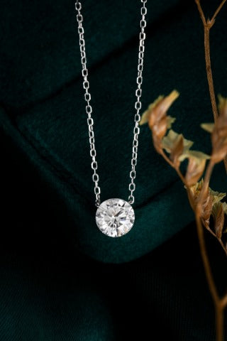 Lab Grown Diamond Necklace-ZBN0074-0.70CT