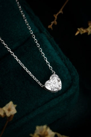 Lab Grown Diamond Necklace-ZBN0073-0.50CT