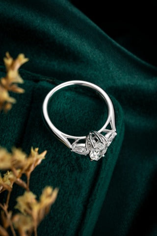 Lab Grown Diamond Ring-ZBR0187-1.00CT
