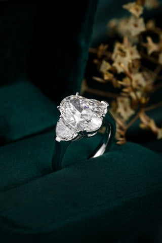 Lab Grown Diamond Ring-ZBR0190-4.00CT