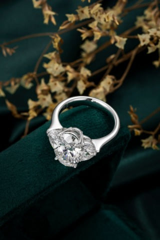 Lab Grown Diamond Ring-ZBR0190-4.00CT