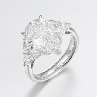 Lab Grown Diamond Ring-ZBR0188-5.00CT
