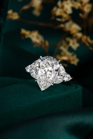 Lab Grown Diamond Ring-ZBR0188-5.00CT