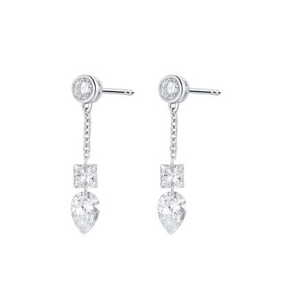 Lab Grown Diamond Earring-ZBE0164-0.35CT