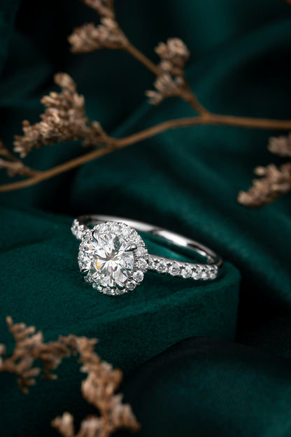 Lab Grown Diamond Ring-ZBR0198-1.00CT