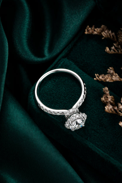 Lab Grown Diamond Ring-ZBR0198-1.00CT