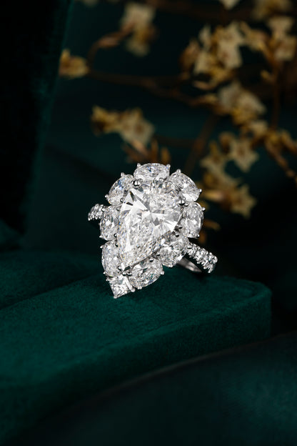 Lab Grown Diamond Ring-ZBR0199-3.00CT
