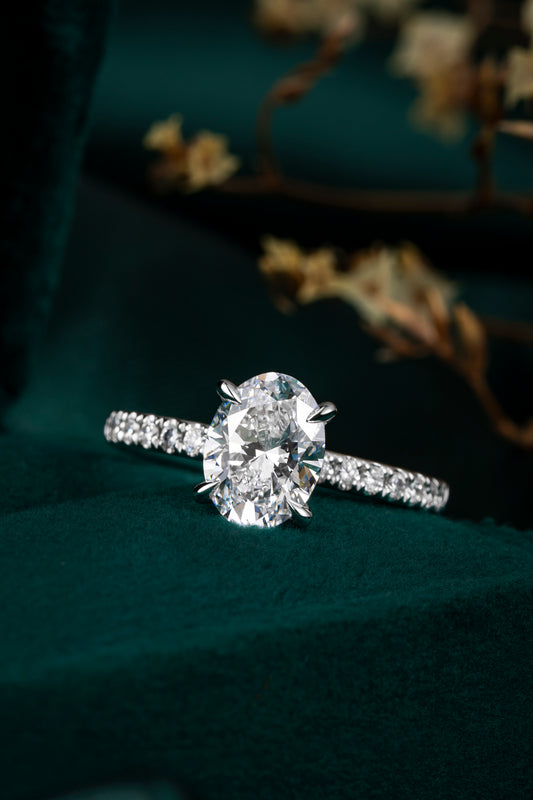 Lab Grown Diamond Ring-ZBR0195-2.00CT