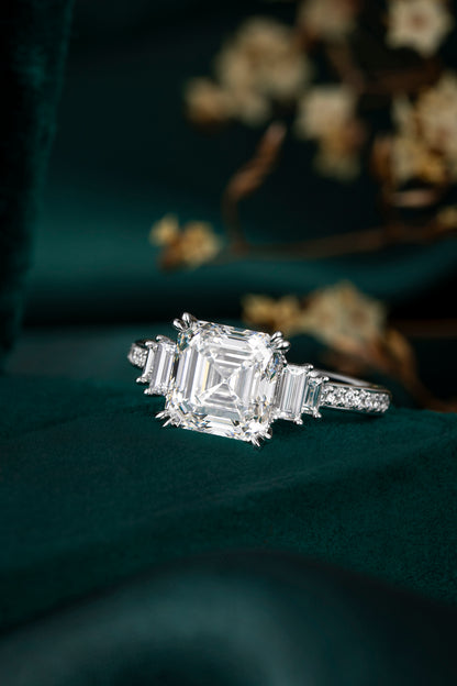 Lab Grown Diamond Ring-ZBR0191-3.00CT