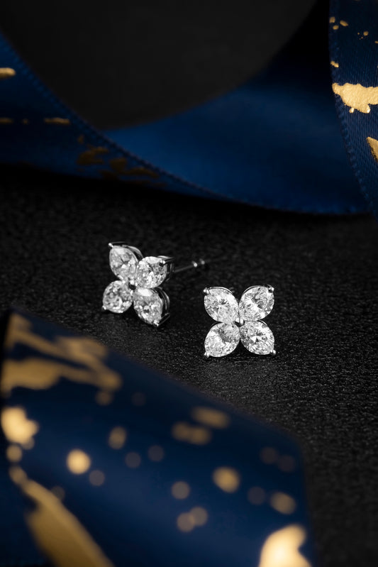 Lab Grown Diamond Earring-ZBE0186-W