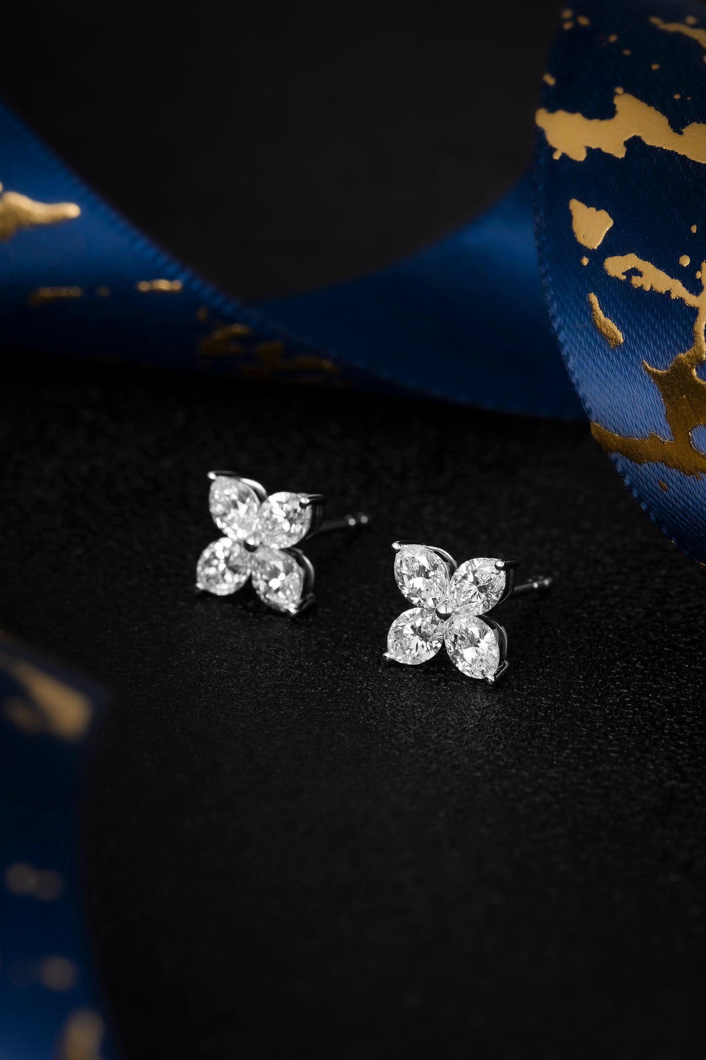 Lab Grown Diamond Earring-ZBE0186-W