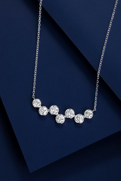 Lab Grown Diamond Necklace-ZBN0035-W