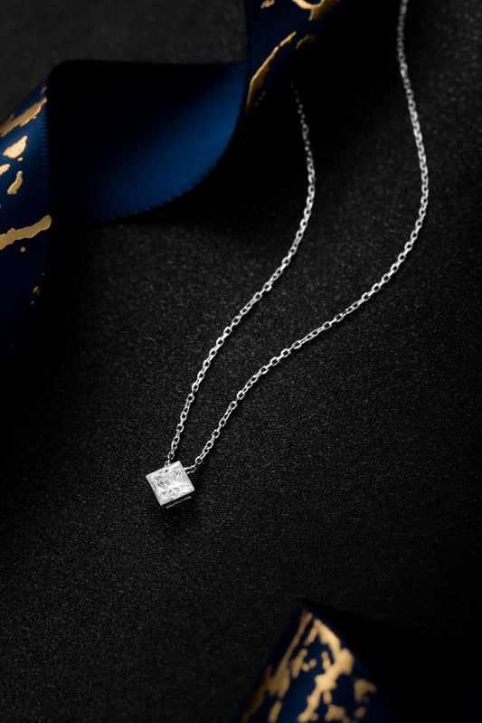 Lab Grown Diamond Necklace-ZBN0072-0.70CT