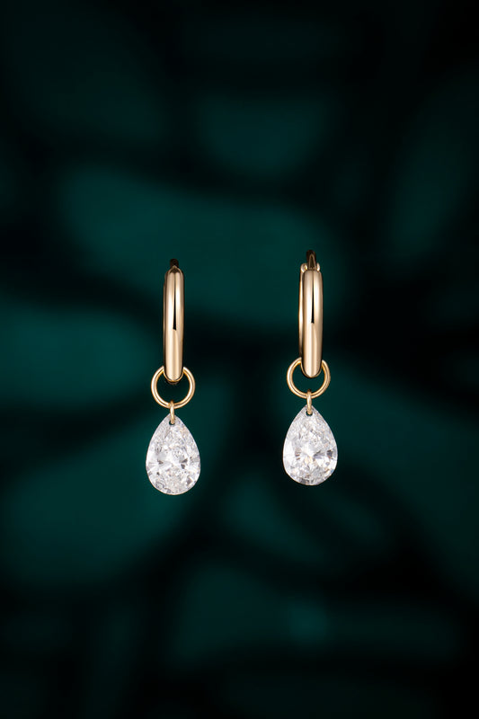 Lab Grown Diamond Earring-ZBE0189-0.30CT-Y