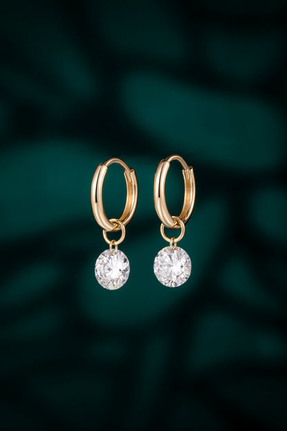 Lab Grown Diamond Earring-ZBE0191-0.50CT-Y