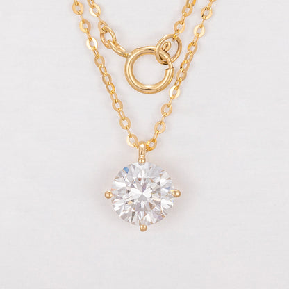Lab Grown Diamond Necklace-ZBN0112-1.00CT