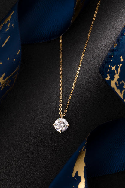 Lab Grown Diamond Necklace-ZBN0112-1.00CT