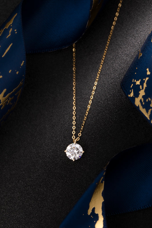 Lab Grown Diamond Necklace-ZBN0112-1.00CT