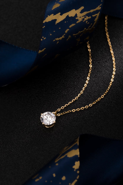 Lab Grown Diamond Necklace-ZBN0112-1.00CT