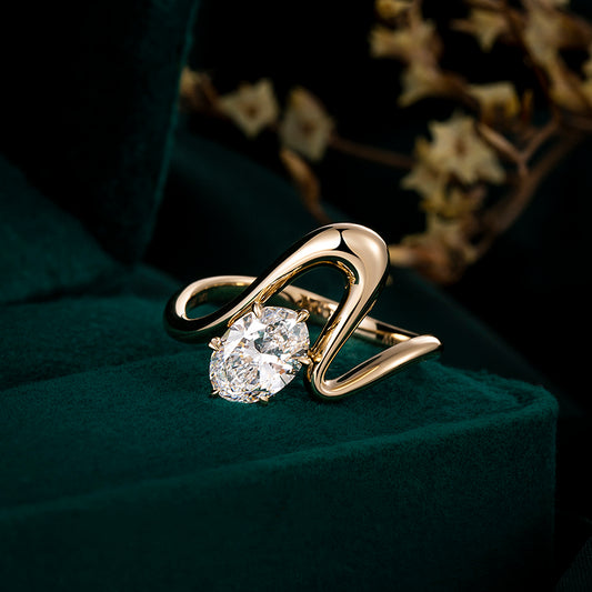 Lab Grown Diamond Ring-ZBR0097-1.00CT