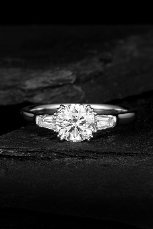 Lab Grown Diamond Ring-ZBR0010-1.00CT