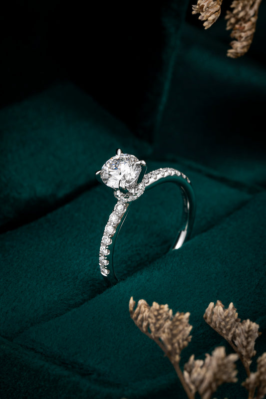 Lab Grown Diamond Ring-ZBR0194-1.00CT