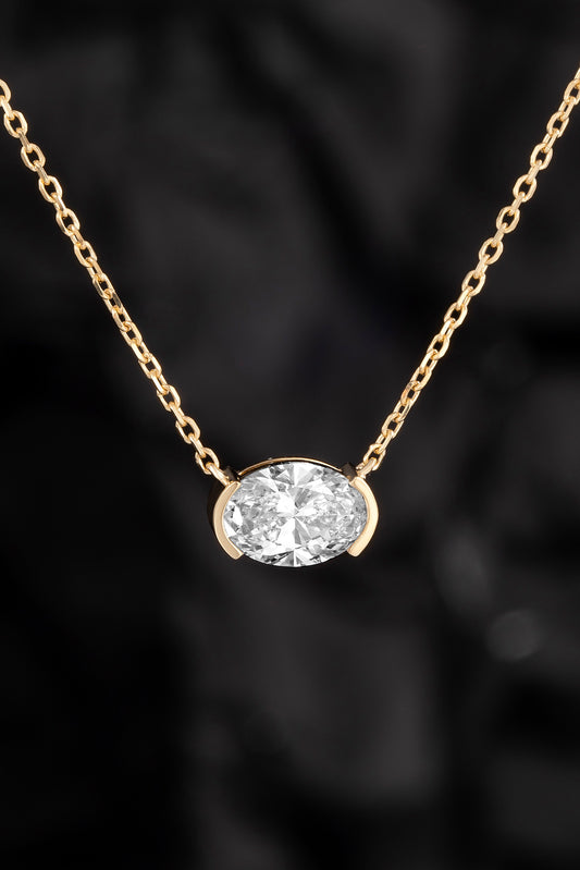 Lab Grown Diamond Necklace-ZBN0019