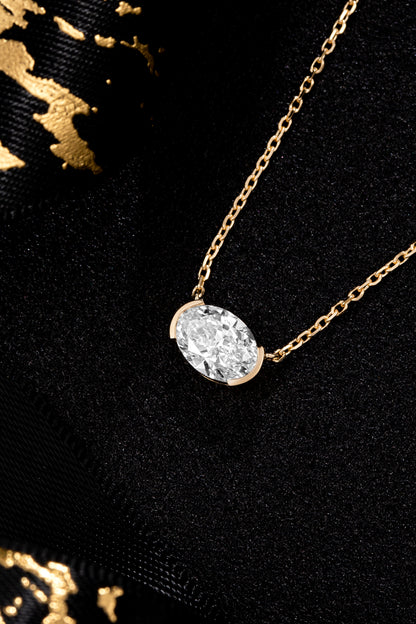 Lab Grown Diamond Necklace-ZBN0019
