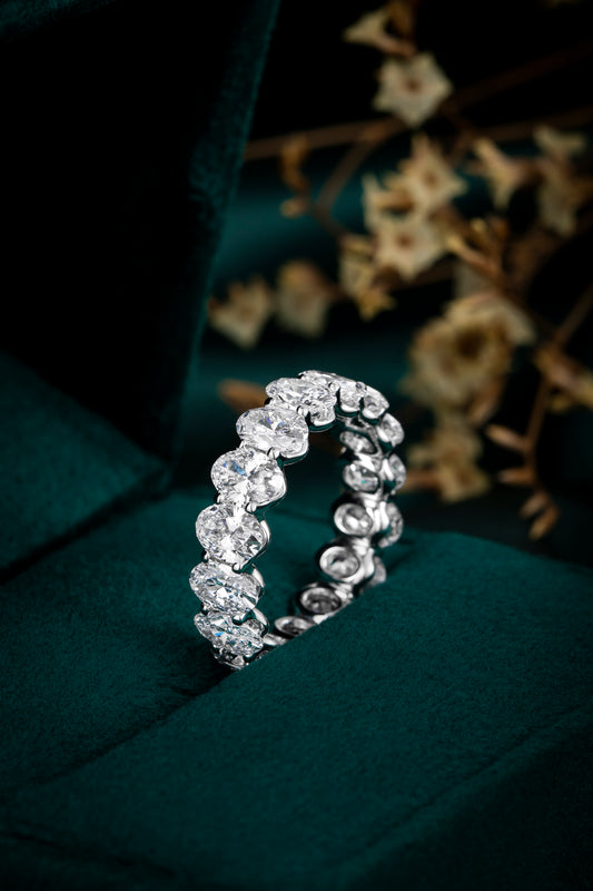 Lab Grown Diamond Ring-ZBR0148-OV3*4.5MM