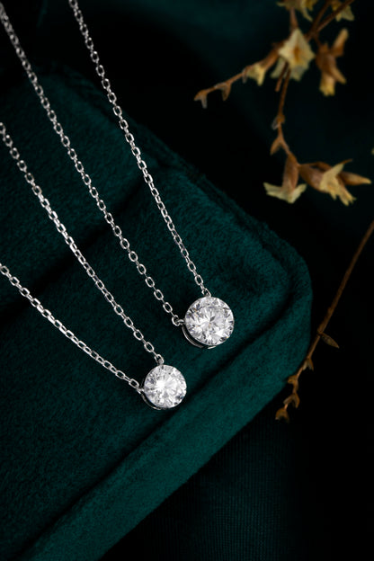Lab Grown Diamond Necklace-ZBN0074-0.50CT
