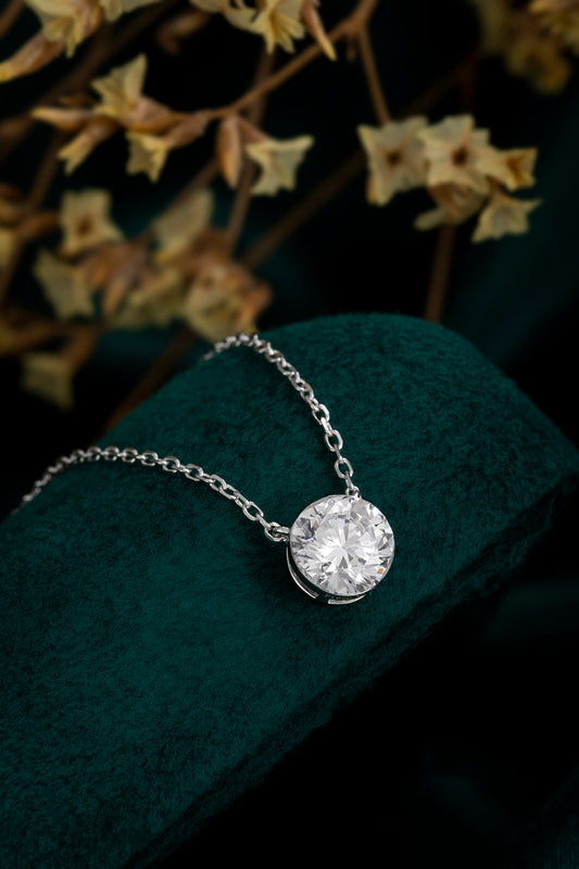 Lab Grown Diamond Necklace-ZBN0074-0.50CT