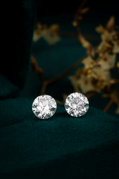 Lab Grown Diamond Earring-ZBE0146-0.65CT