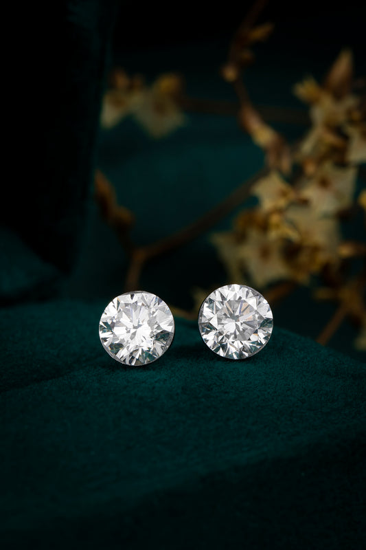 Lab Grown Diamond Earring-ZBE0146-0.65CT