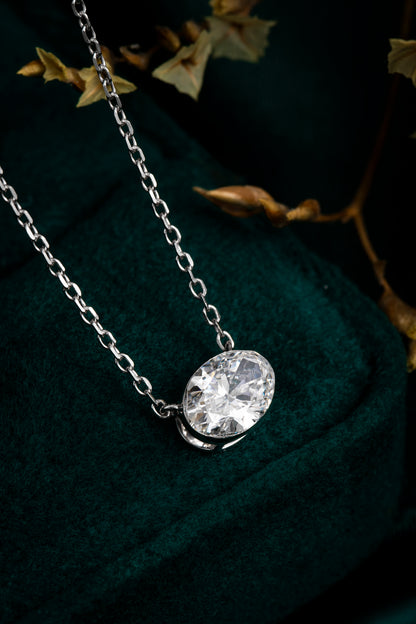 Lab Grown Diamond Necklace-ZBN0075-0.70CT