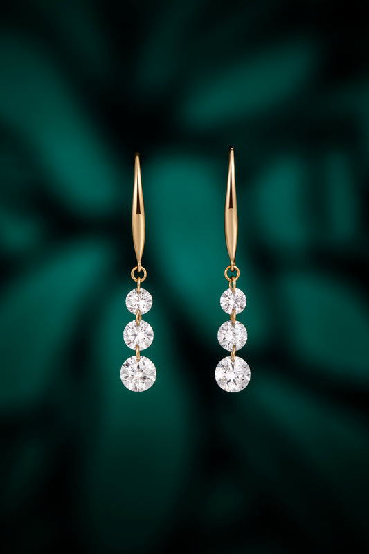 Lab Grown Diamond Earring-ZBE0159-0.25CT