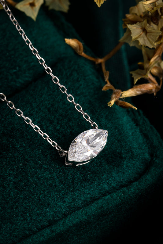 Lab Grown Diamond Necklace-ZBN0076-0.50CT