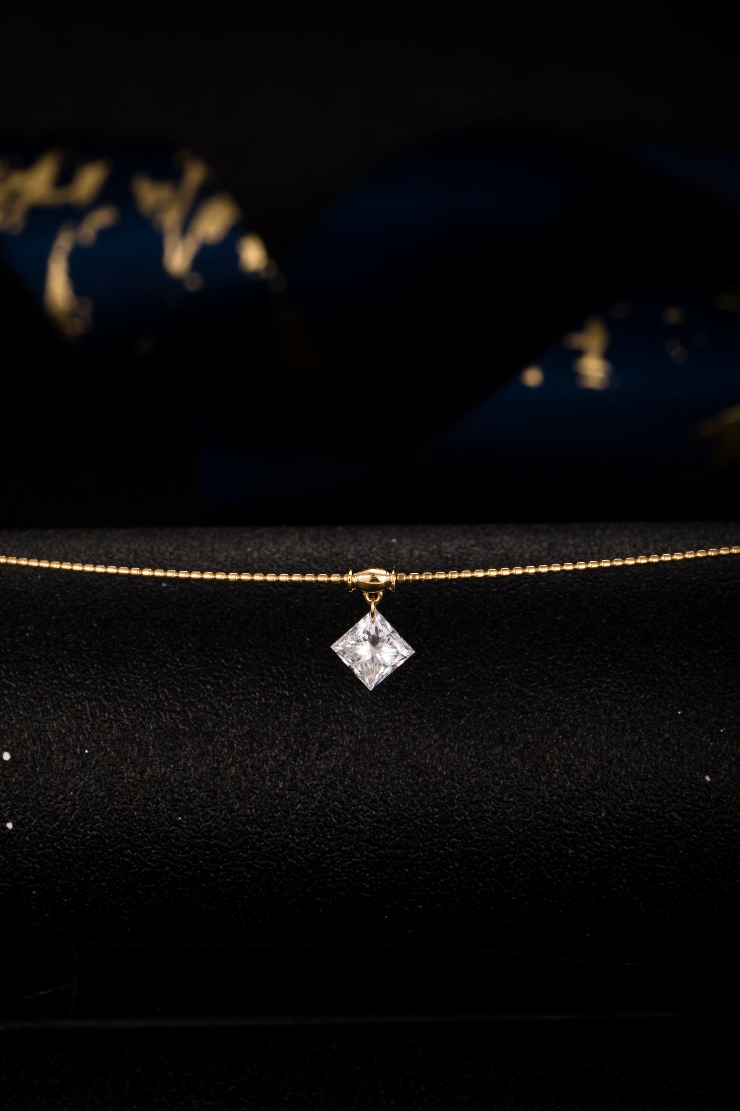 Lab Grown Diamond Necklace-ZBN0084-0.9CT