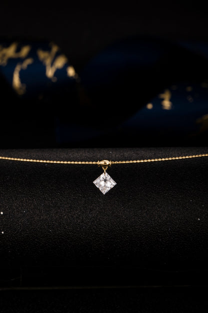 Lab Grown Diamond Necklace-ZBN0084-0.9CT