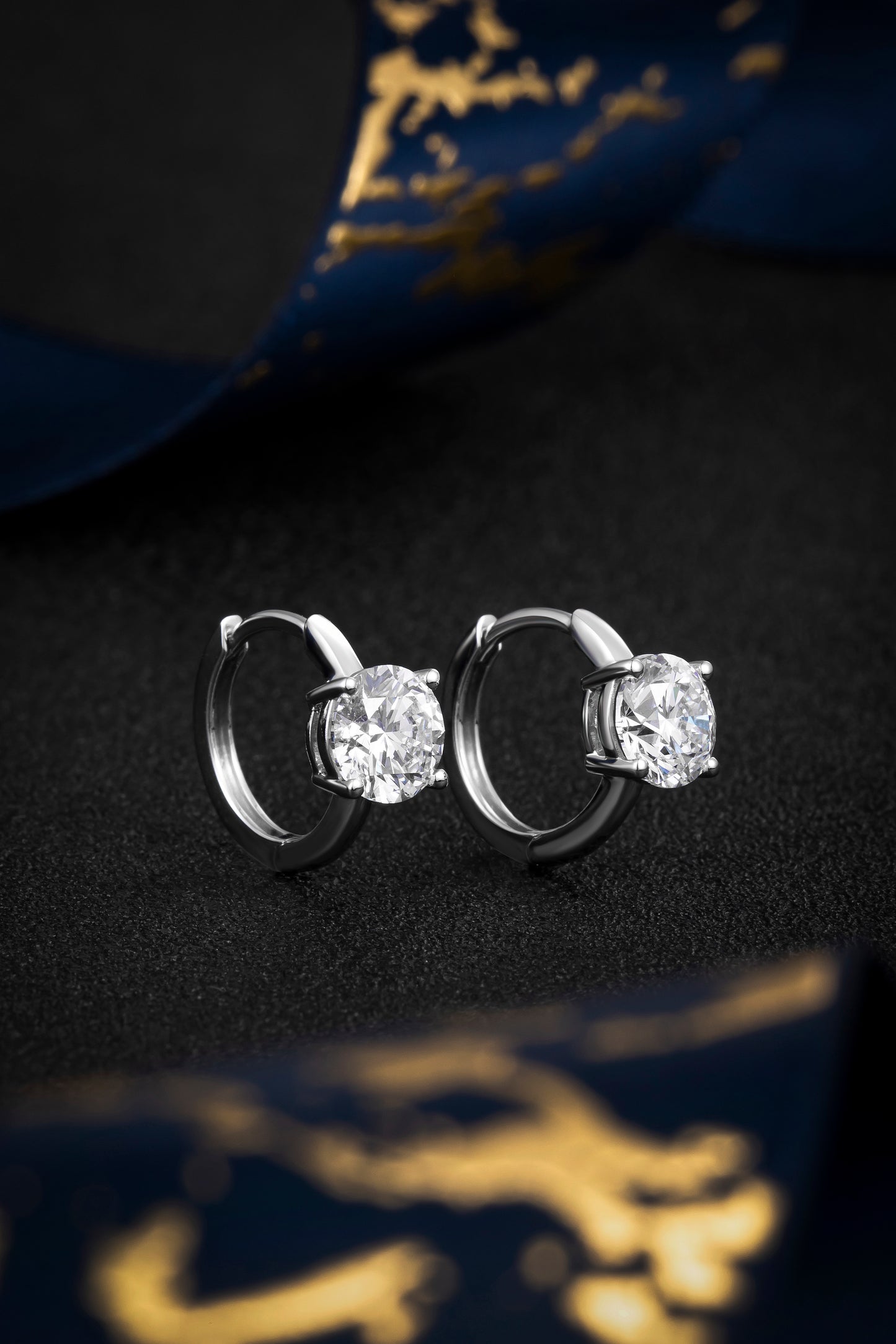 Lab Grown Diamond Earring-ZBE0154-5.6MM