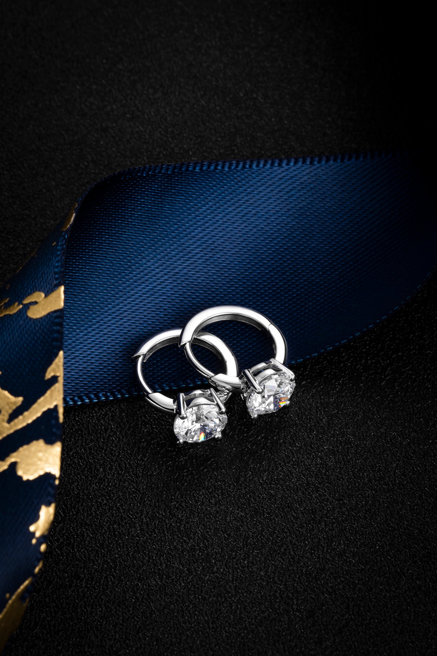 Lab Grown Diamond Earring-ZBE0154-5.6MM