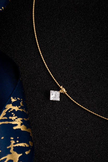 Lab Grown Diamond Necklace-ZBN0084-0.9CT