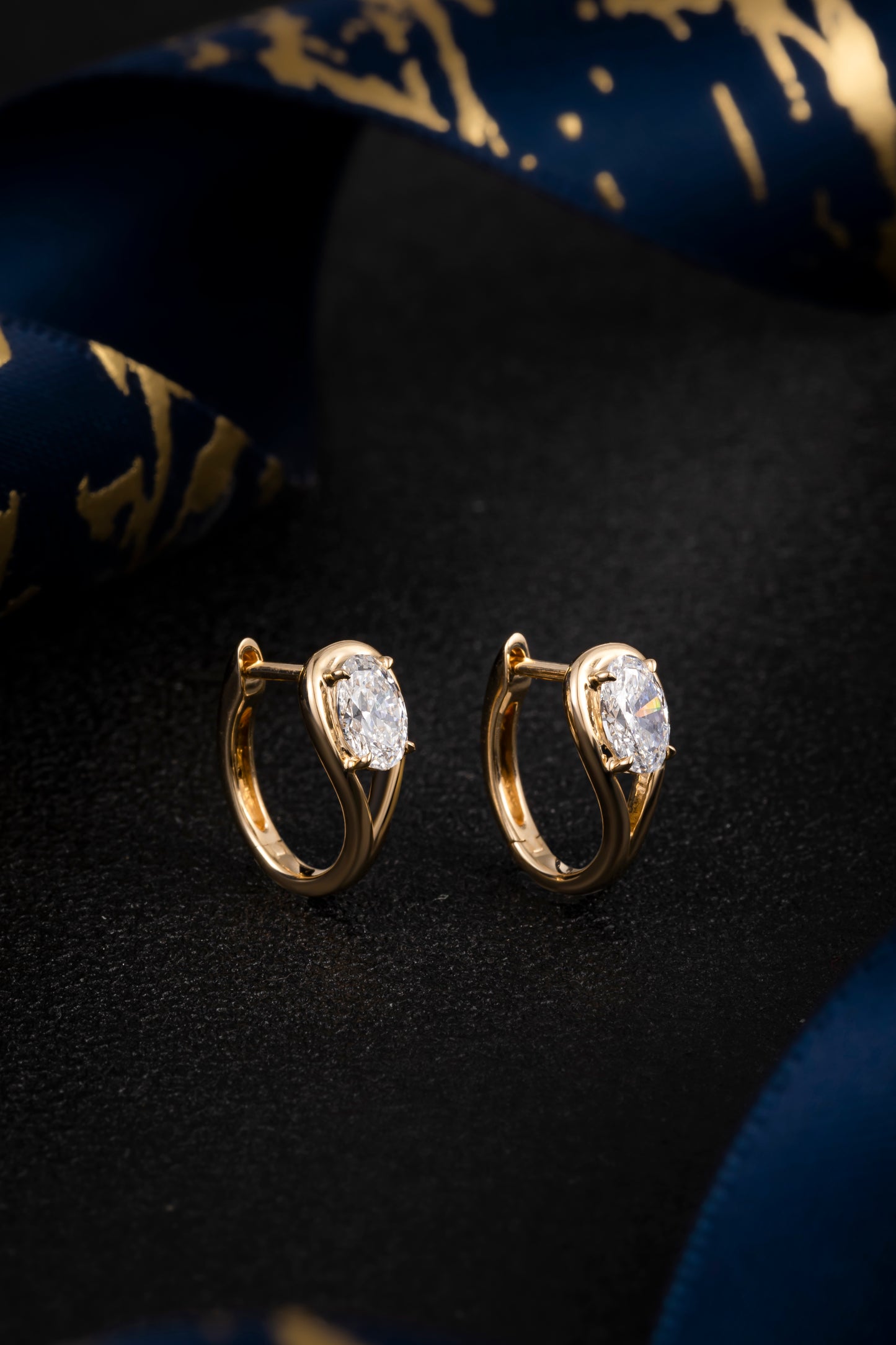 Lab Grown Diamond Earring-ZBE0076-2