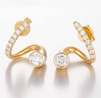 Lab Grown Diamond Earring-LGE0909-R