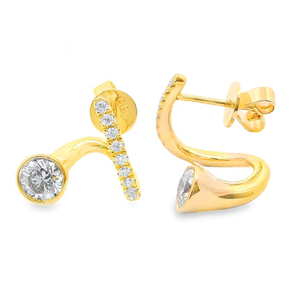 Lab Grown Diamond Earring-LGE0909-R